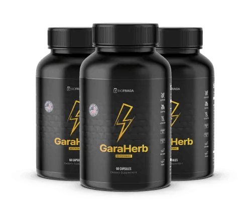 Garaherb male performance supplement bottle